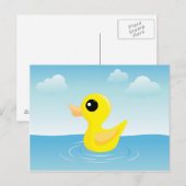 Rubber Duck Postcard Postkarte (Vorne/Hinten)