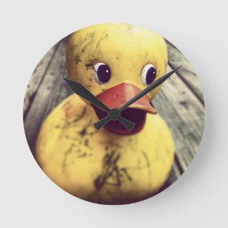 Rubber Duck Runde Wanduhr