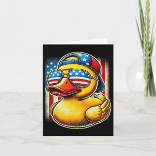 Rubber Duck Shirt Usa Flag Geschenk Funny Duckie C Karte