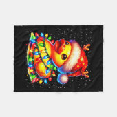 Rubber Duck Squad Christmas Light Reindeer Crew Xm Fleecedecke (Vorderseite (Horizontal))