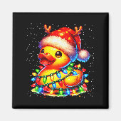 Rubber Duck Squad Christmas Light Reindeer Crew Xm Magnet (Vorne)