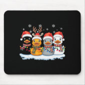 Rubber Duck Squad Christmas Light Reindeer Crew Xm Mousepad (Vorne)
