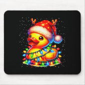 Rubber Duck Squad Christmas Light Reindeer Crew Xm Mousepad (Vorne)
