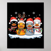 Rubber Duck Squad Christmas Light Reindeer Crew Xm Poster (Vorne)