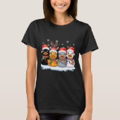 Rubber Duck Squad Christmas Light Reindeer Crew Xm T-Shirt (Vorderseite)