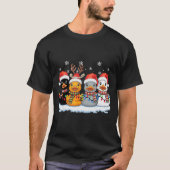 Rubber Duck Squad Christmas Light Reindeer Crew Xm T-Shirt (Vorderseite)