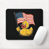 Rubber Duck USA Flag Independence Day Bath Duck 3 Mousepad (Mit Mouse)