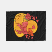 Rubber Duck Valentines Day Rubber Duckie Fleecedecke (Vorderseite (Horizontal))