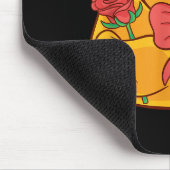 Rubber Duck Valentines Day Rubber Duckie  Mousepad (Ecke)