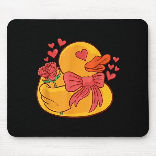 Rubber Duck Valentines Day Rubber Duckie  Mousepad (Vorne)