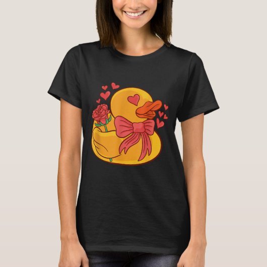 Rubber Duck Valentines Day Rubber Duckie T-Shirt (Vorderseite)