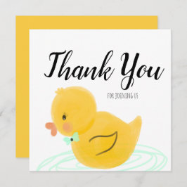 Rubber Duck Watercolor Babydusche Danke