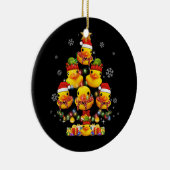 Rubber Duck Weihnachtsbaum Xmas Licht umgeben D Keramik Ornament (Rechts)