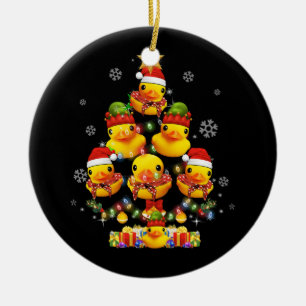 Rubber Duck Weihnachtsbaum Xmas Licht umgeben D Keramik Ornament