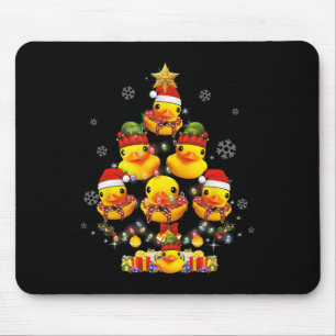 Rubber Duck Weihnachtsbaum Xmas Licht umgeben D Mousepad