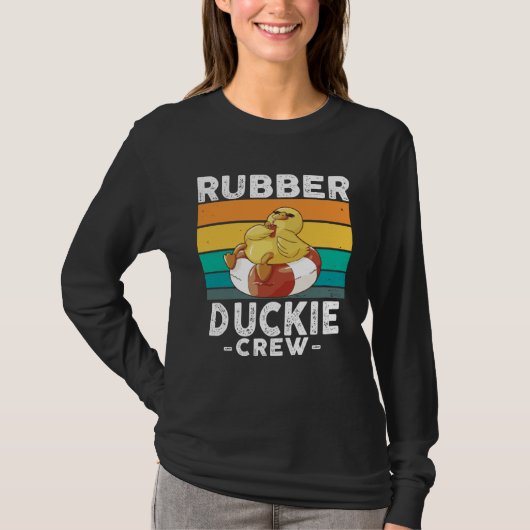 Rubber Duck Yellow Duckie Crew Bath Ducks Duckling T-Shirt (Vorderseite)