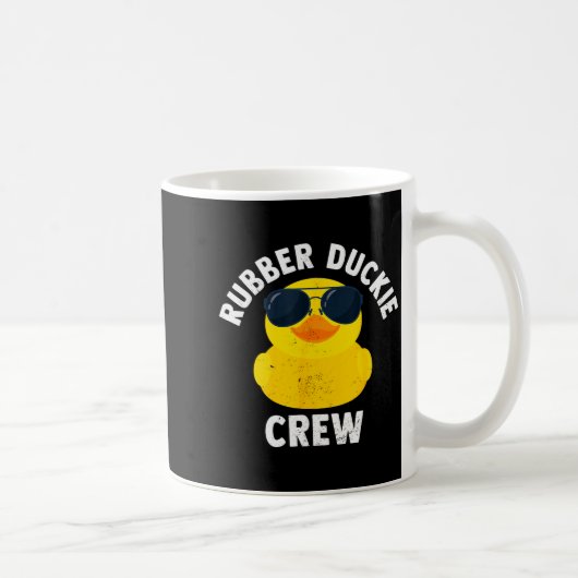 Rubber Duckie Crew Funny Rubber Duck Kaffeetasse (Rechts)