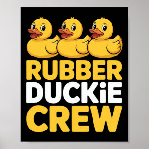 Rubber Duckie Crew genießt den Kreuzfahrturlaub Poster