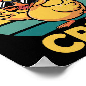Rubber Duckie Crew Liebt Enten Retro Vintage  Poster (Ecke)