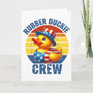 Rubber Duckie Crew Lustige Ente  Karte