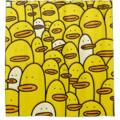 Rubber Duckie Doddle Art Pattern Duschvorhang (Vorderseite)