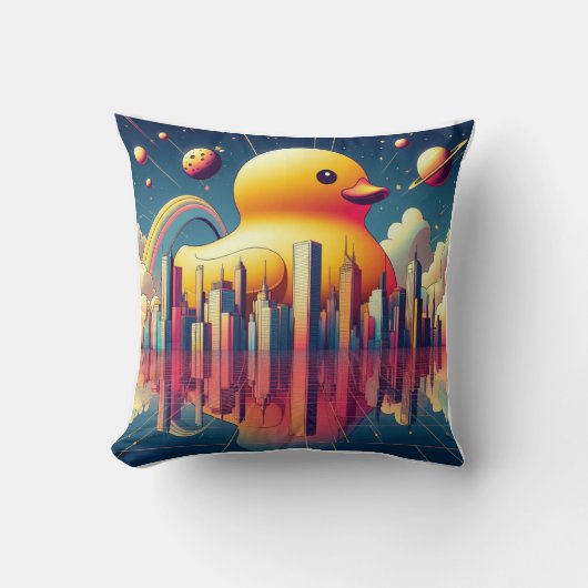 Rubber Duckie Duck Kissen (Vorderseite)