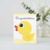 Rubber Duckie Postkarte (Stehend Vorderseite)