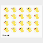 Rubber Duckie Runder Aufkleber (Blatt)