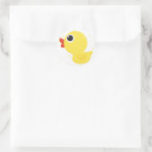 Rubber Duckie Runder Aufkleber (Tasche)