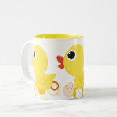 Rubber Duckie Zweifarbige Tasse (Vorderseite Links)