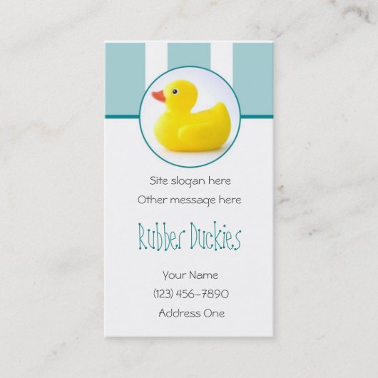 Rubber Duckies Business Cards Visitenkarte (Vorderseite)