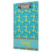 Rubber ducks and bubbles pattern klemmbrett (Links)