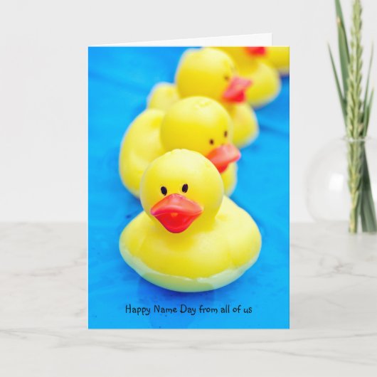 Rubber Ducks for Name Day from group Karte (Vorderseite)
