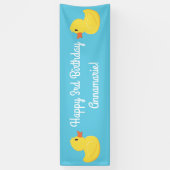 Rubber Ducky 1. Geburtstag Party Kinder Baby Banner (Vertikal)