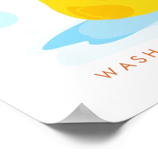 Rubber Ducky | Abwasch, Pinsel, Abfluss und Abflec Poster (Ecke)