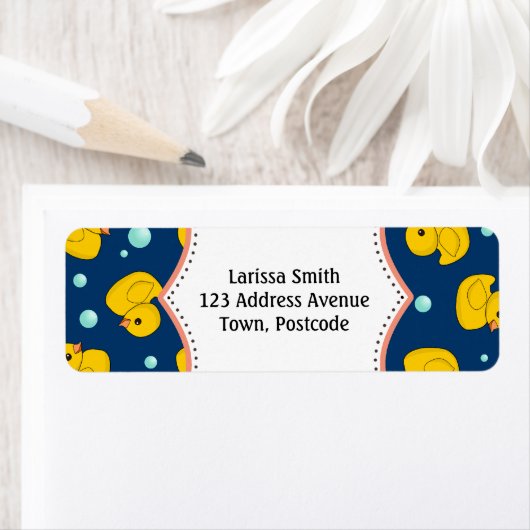 Rubber Ducky-Adressetikett (Insitu)