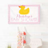 Rubber Ducky Baby Dusche Banner (Insitu)