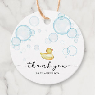 Rubber Ducky Baby Dusche Geschenkanhänger