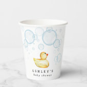 Rubber Ducky Baby Dusche Pappbecher (Vorderseite)