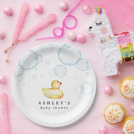 Rubber Ducky Baby Dusche Pappteller (Party)