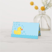 Rubber Ducky Baby Dusche Platzkarte (Vorderseite)