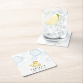 Rubber Ducky Baby Dusche Rechteckiger Pappuntersetzer (Vor Ort)
