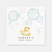Rubber Ducky Baby Dusche Serviette (Vorderseite)
