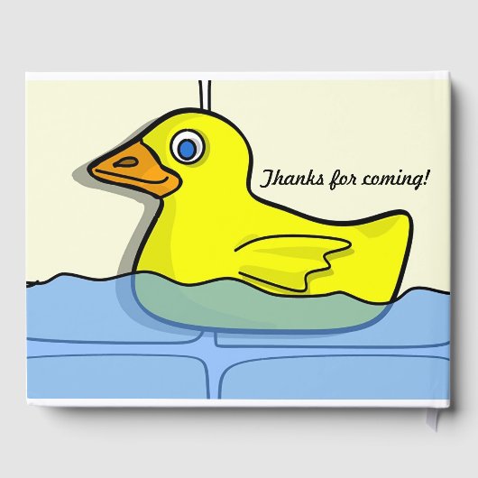 Rubber Ducky Baby Showbook Gästebuch (Rückseite)