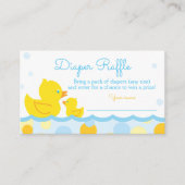 Rubber Ducky Baby Showdiaper Raffle Ticket Begleitkarte (Vorderseite)