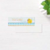Rubber Ducky Baby Shower Favor Tag (Schreibtisch)