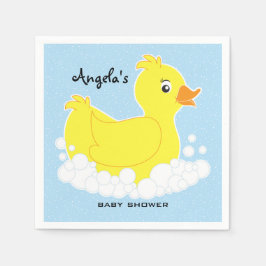 Rubber Ducky Baby Shower Napkins Serviette