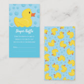 Rubber Ducky Babydusche Windelwaschkarten Begleitkarte (Vorne/Hinten)