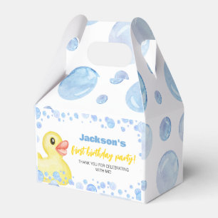 Rubber Ducky Birthday Favor Box Geschenkschachtel