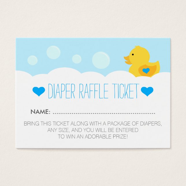 Rubber Ducky Bubble Bath Boy Baby Dusche (Vorderseite)